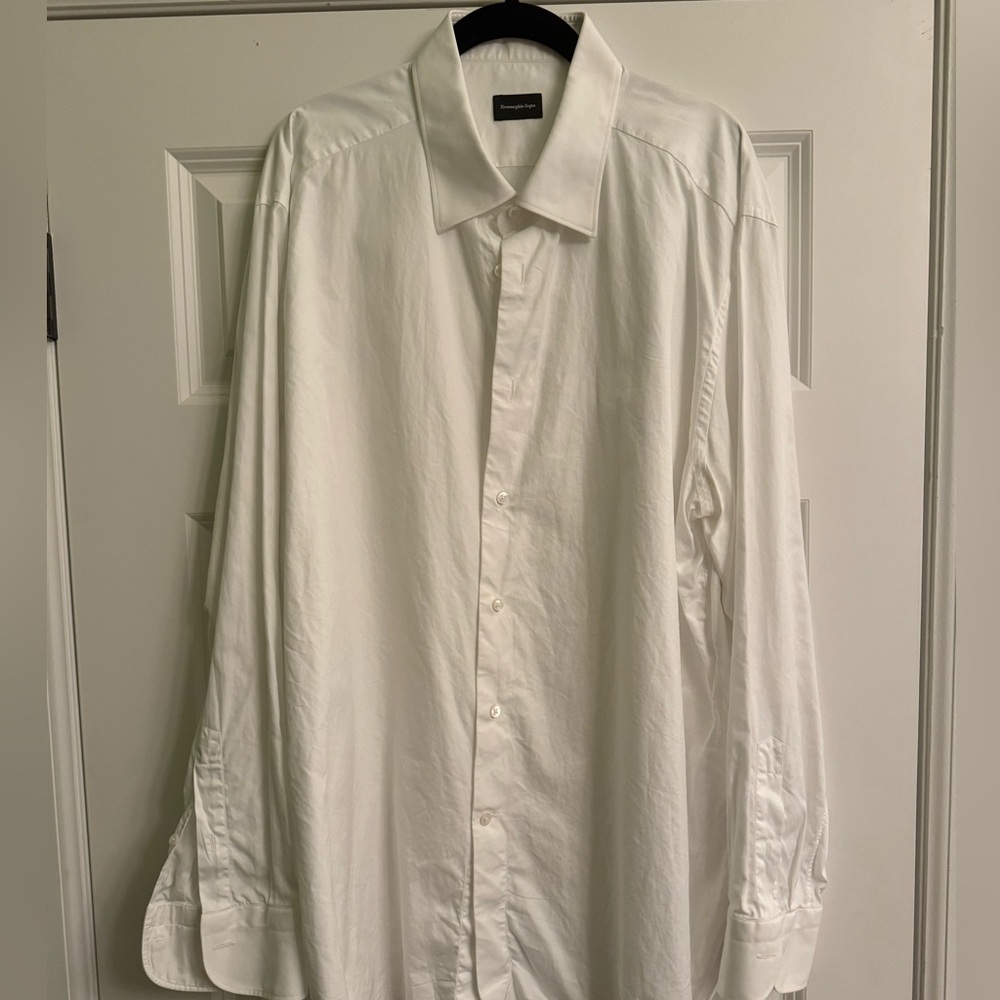 Zenga basic white button down